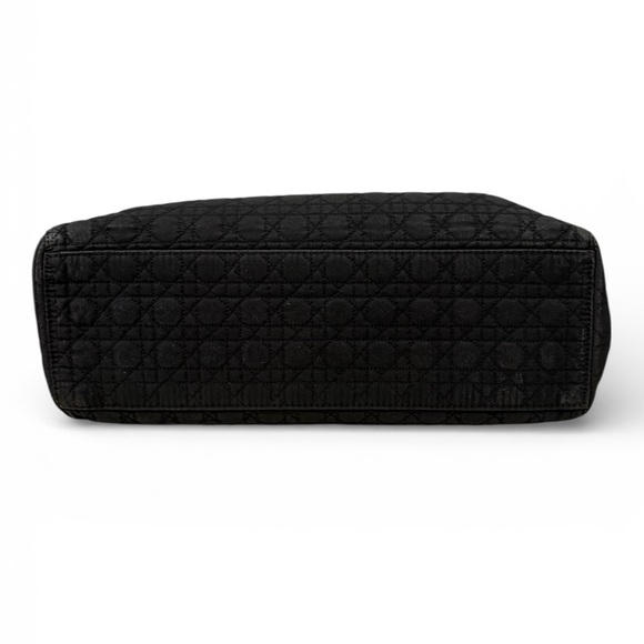 Dior Lady Dior Nylon Cannage Black Quilted Handbag with COA - Picture 7 of 10